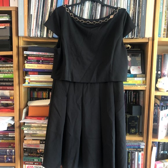 Betsey Johnson Black Dress Size 14 - Picture 5 of 5